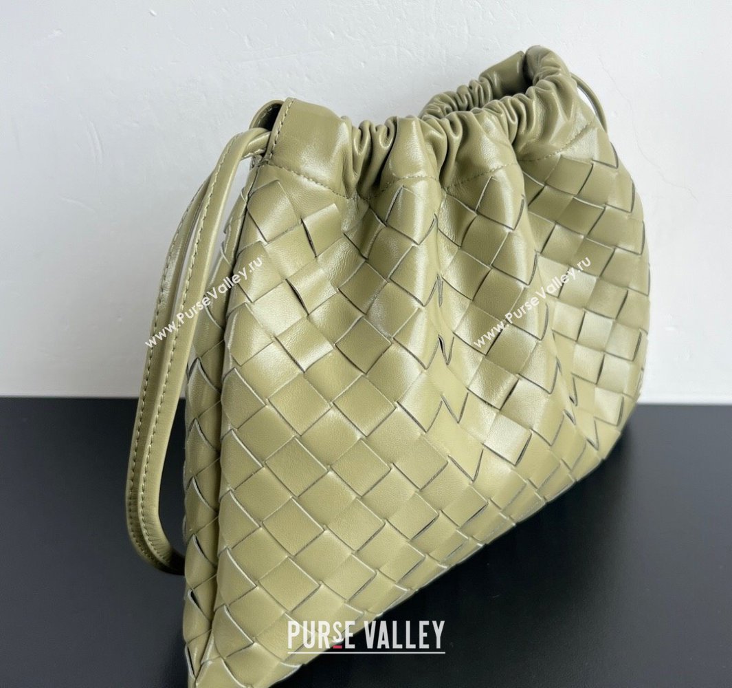 Bottega Veneta Medium Dustbag in Intrecciato Leather 796728 Travertine Green 2025 ( WT-250519005)