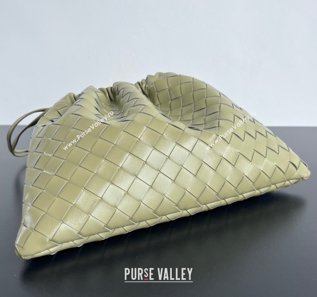 Bottega Veneta Medium Dustbag in Intrecciato Leather 796728 Travertine Green 2025 ( WT-250519005)