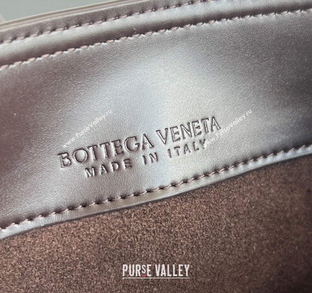 Bottega Veneta Small Liberta Bucket Bag in Smooth Leather 815244 Fondant Brown 2025 (WT-250519046)