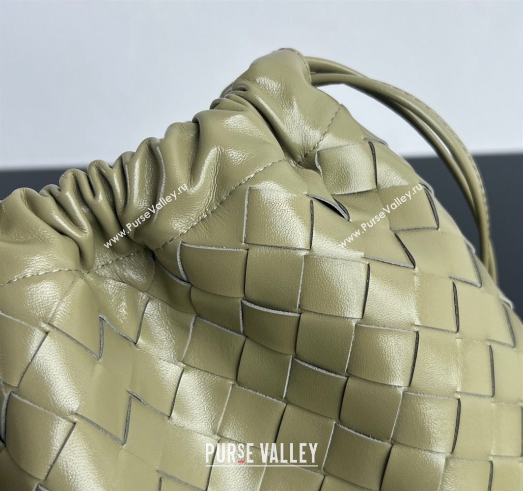 Bottega Veneta Medium Dustbag in Intrecciato Leather 796728 Travertine Green 2025 ( WT-250519005)