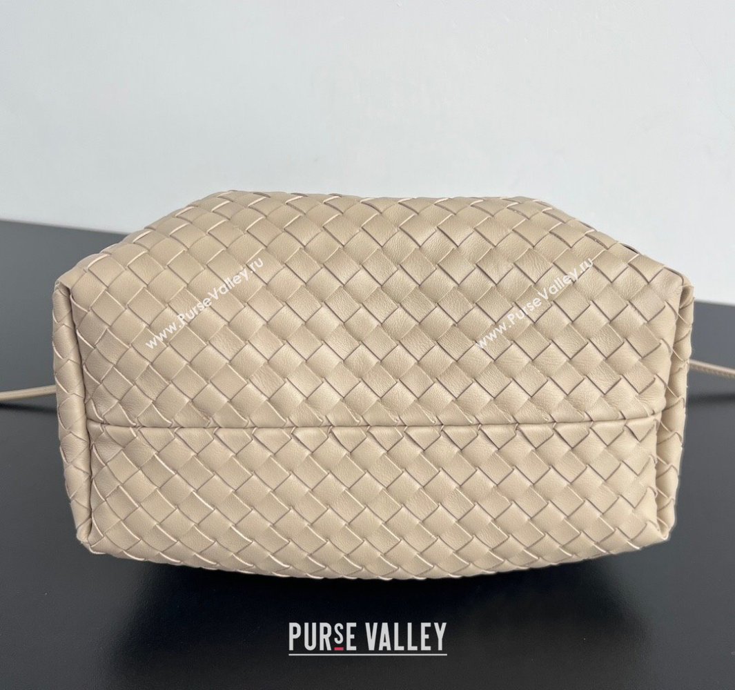 Bottega Veneta Small Pinacoteca Tote Bag in Intrecciato Leather Ecru Beige 2025 819004 (WT-250519049)