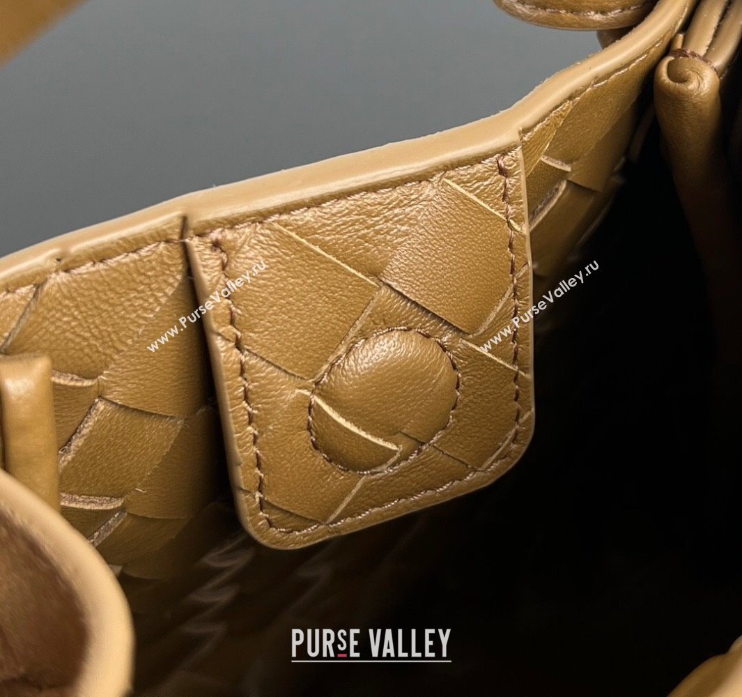 Bottega Veneta Small Parachute Shoulder Bag in Intrecciato Suede 796569 Brown 2025 (WT-250519056)
