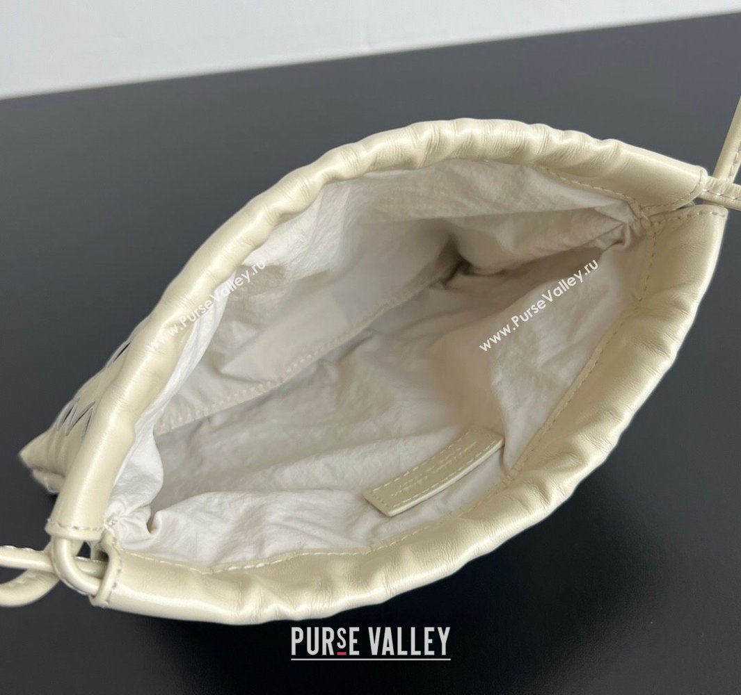 Bottega Veneta Small Dustbag in Intrecciato Leather Sea Salt 2025 816987 (WT-250519001)