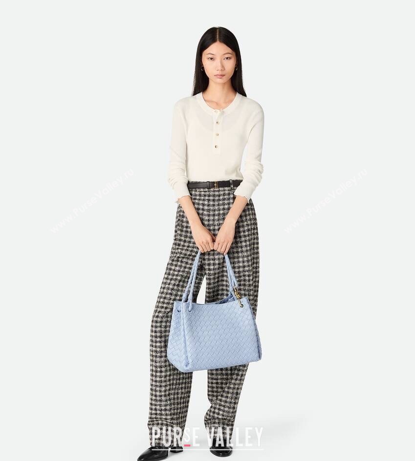 Bottega Veneta Large Parachute Shoulder Bag in Intrecciato Leather 796571 Cameo Pink 2025 (WT-250519062)