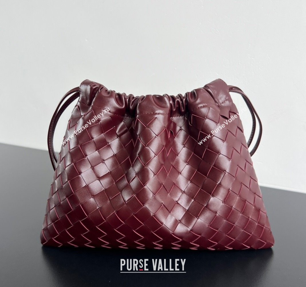 Bottega Veneta Medium Dustbag in Intrecciato Leather 796728 Barolo Red 2 2025 ( WT-250519008)