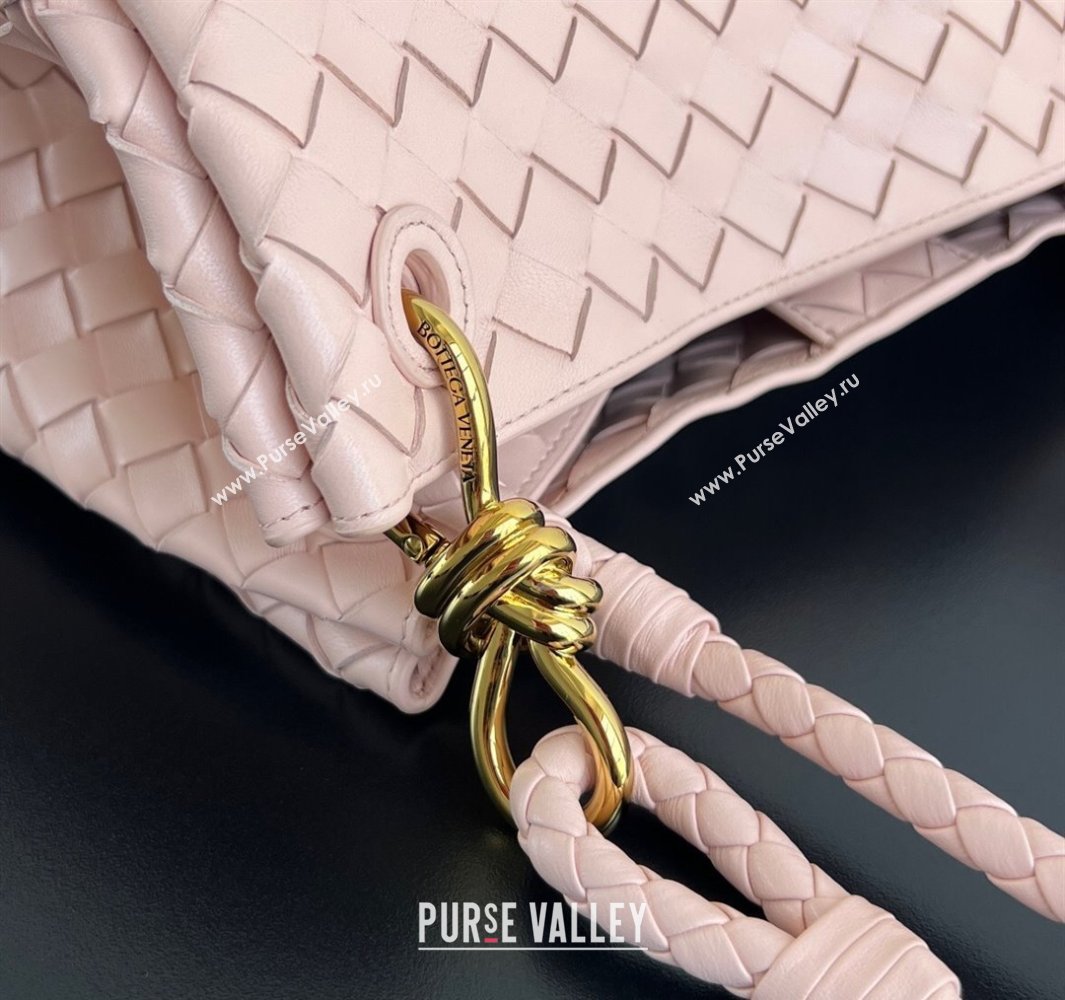 Bottega Veneta Large Parachute Shoulder Bag in Intrecciato Leather 796571 Cameo Pink 2025 (WT-250519062)