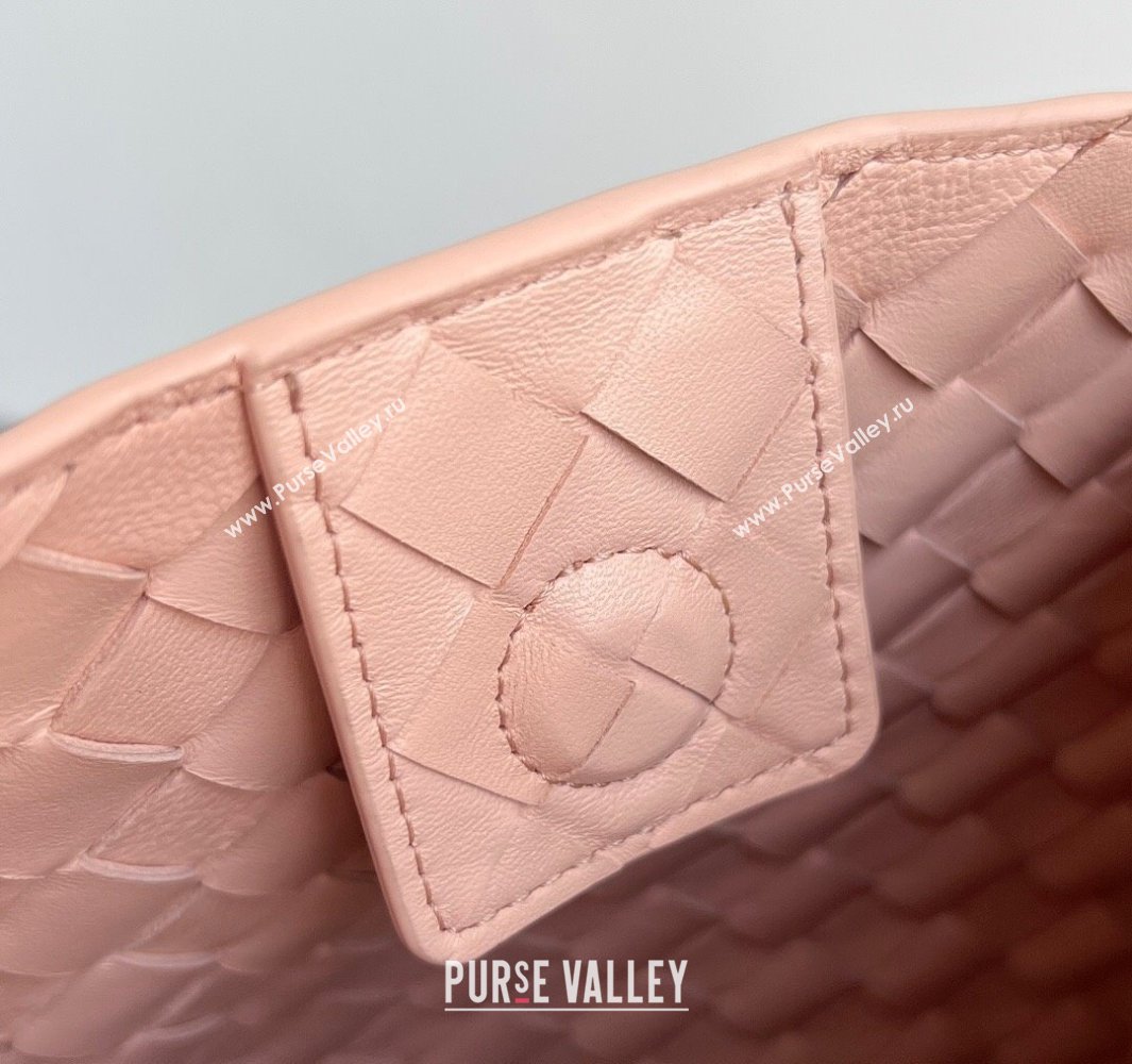 Bottega Veneta Large Parachute Shoulder Bag in Intrecciato Leather 796571 Cameo Pink 2025 (WT-250519062)