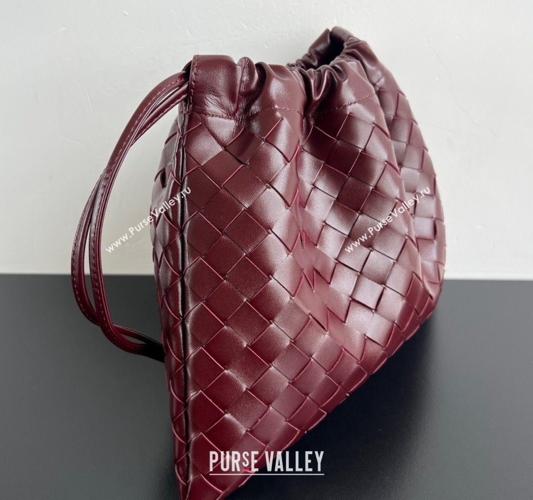 Bottega Veneta Medium Dustbag in Intrecciato Leather 796728 Barolo Red 2 2025 ( WT-250519008)