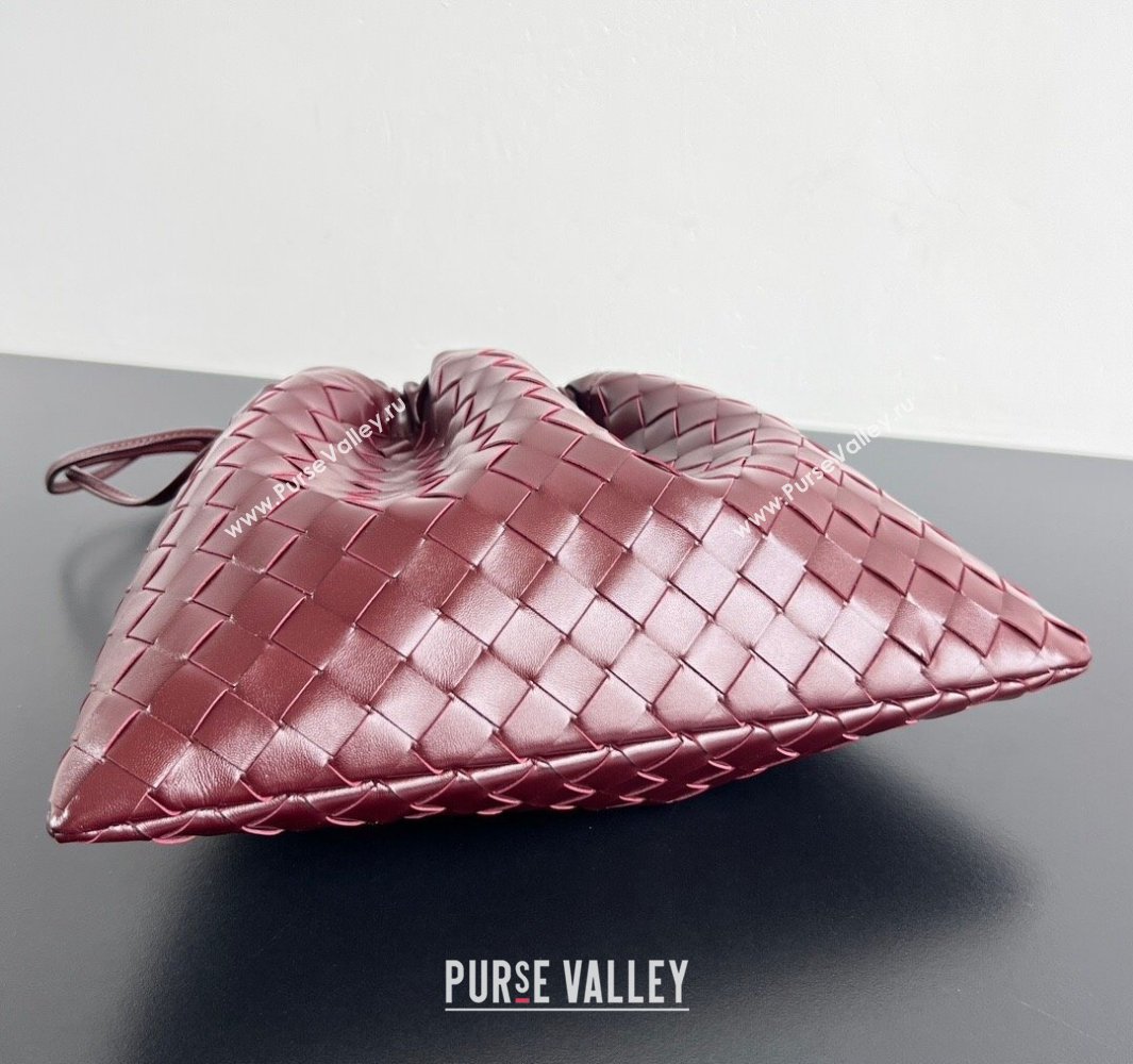 Bottega Veneta Medium Dustbag in Intrecciato Leather 796728 Barolo Red 2 2025 ( WT-250519008)