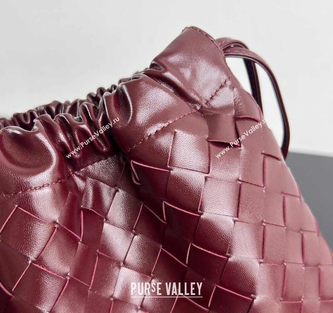 Bottega Veneta Medium Dustbag in Intrecciato Leather 796728 Barolo Red 2 2025 ( WT-250519008)