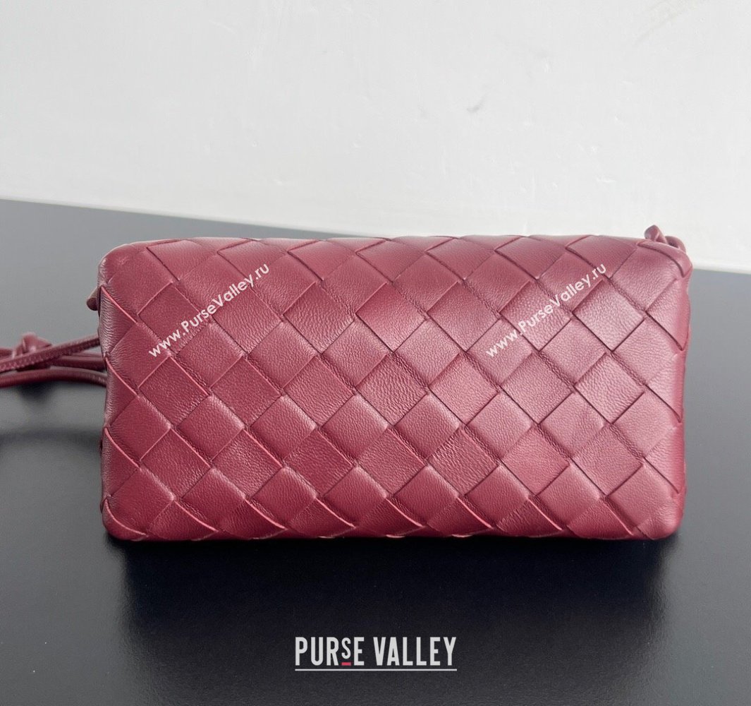 Bottega Veneta Intrecciato Leather Concert Pouch Mini bag Sapele Red 2 2025 794258 (WT-250519068)