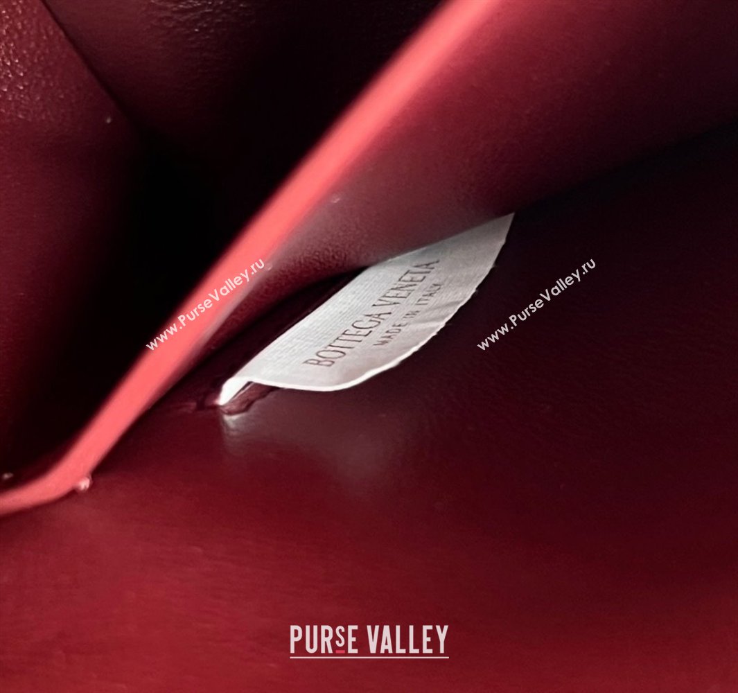 Bottega Veneta Intrecciato Leather Concert Pouch Mini bag Sapele Red 2 2025 794258 (WT-250519068)
