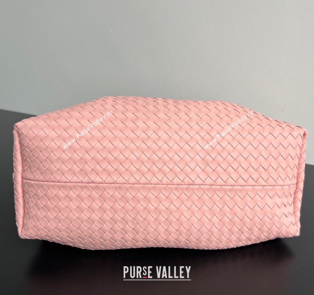 Bottega Veneta Medium Pinacoteca Tote Bag in Intrecciato Leather Rose Pink 2025 817166 (WT-250519071)