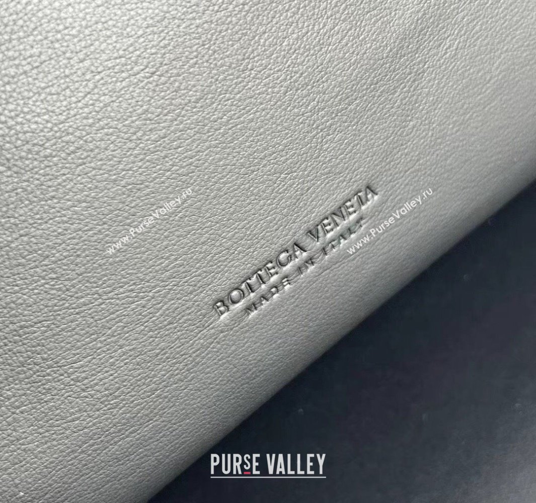 Bottega Veneta Large Andiamo Top Handle Bag in Calfskin Leather Black/Silver 2025 806010 (WT-250519081)