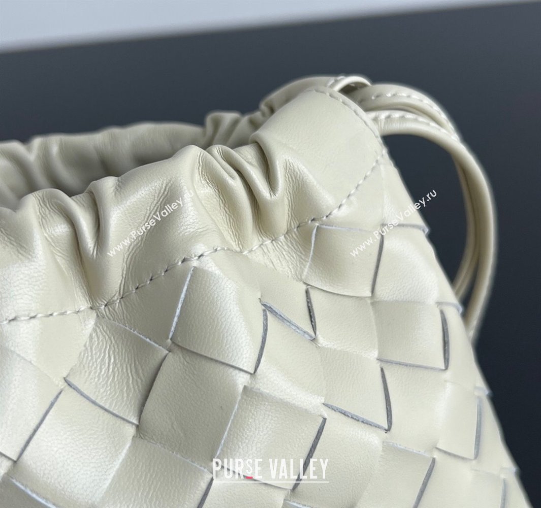 Bottega Veneta Small Dustbag in Intrecciato Leather Sea Salt 2025 816987 (WT-250519001)