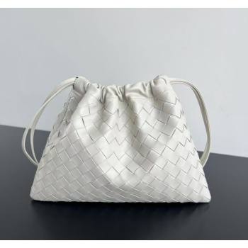 Bottega Veneta Medium Dustbag in Intrecciato Leather 796728 Chalk White 2025 (WT-250519010)