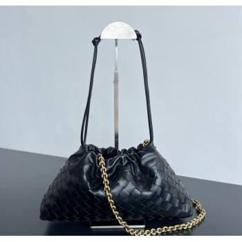 Bottega Veneta Dustbag Notte in Intrecciato Leather Black 2025 839394 (WT-250624037)