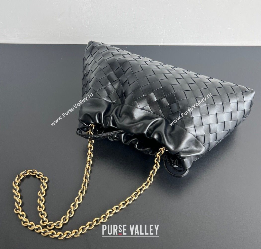 Bottega Veneta Dustbag Notte in Intrecciato Leather Black 2025 839394 (WT-250624037)