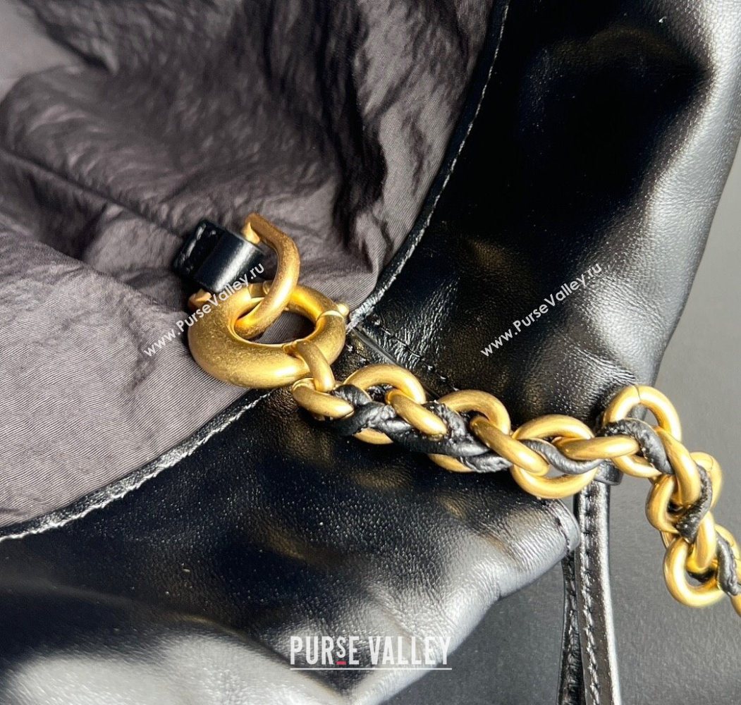 Bottega Veneta Dustbag Notte in Intrecciato Leather Black 2025 839394 (WT-250624037)
