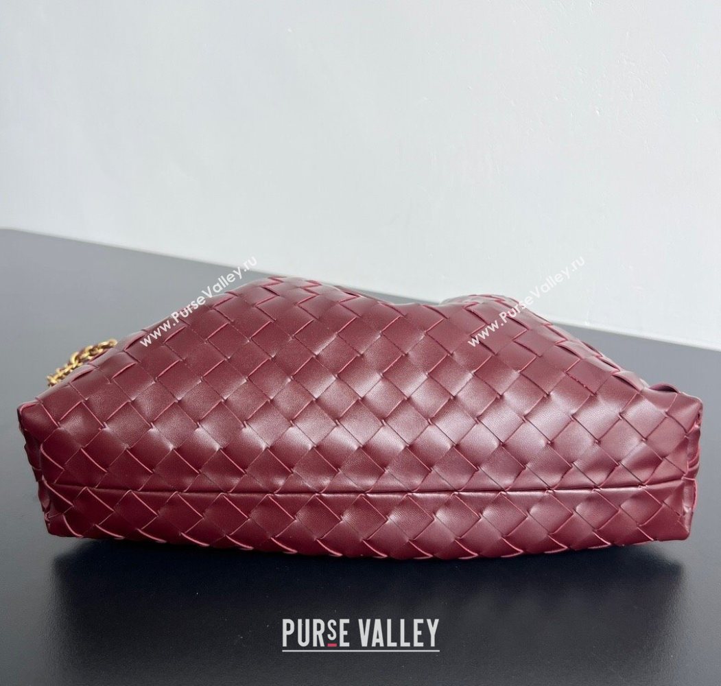 Bottega Veneta Dustbag Notte in Intrecciato Leather Barolo Red 2025 839394 (WT-250624038)