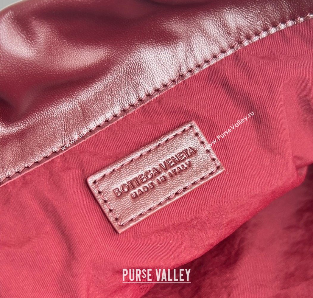 Bottega Veneta Dustbag Notte in Intrecciato Leather Barolo Red 2025 839394 (WT-250624038)