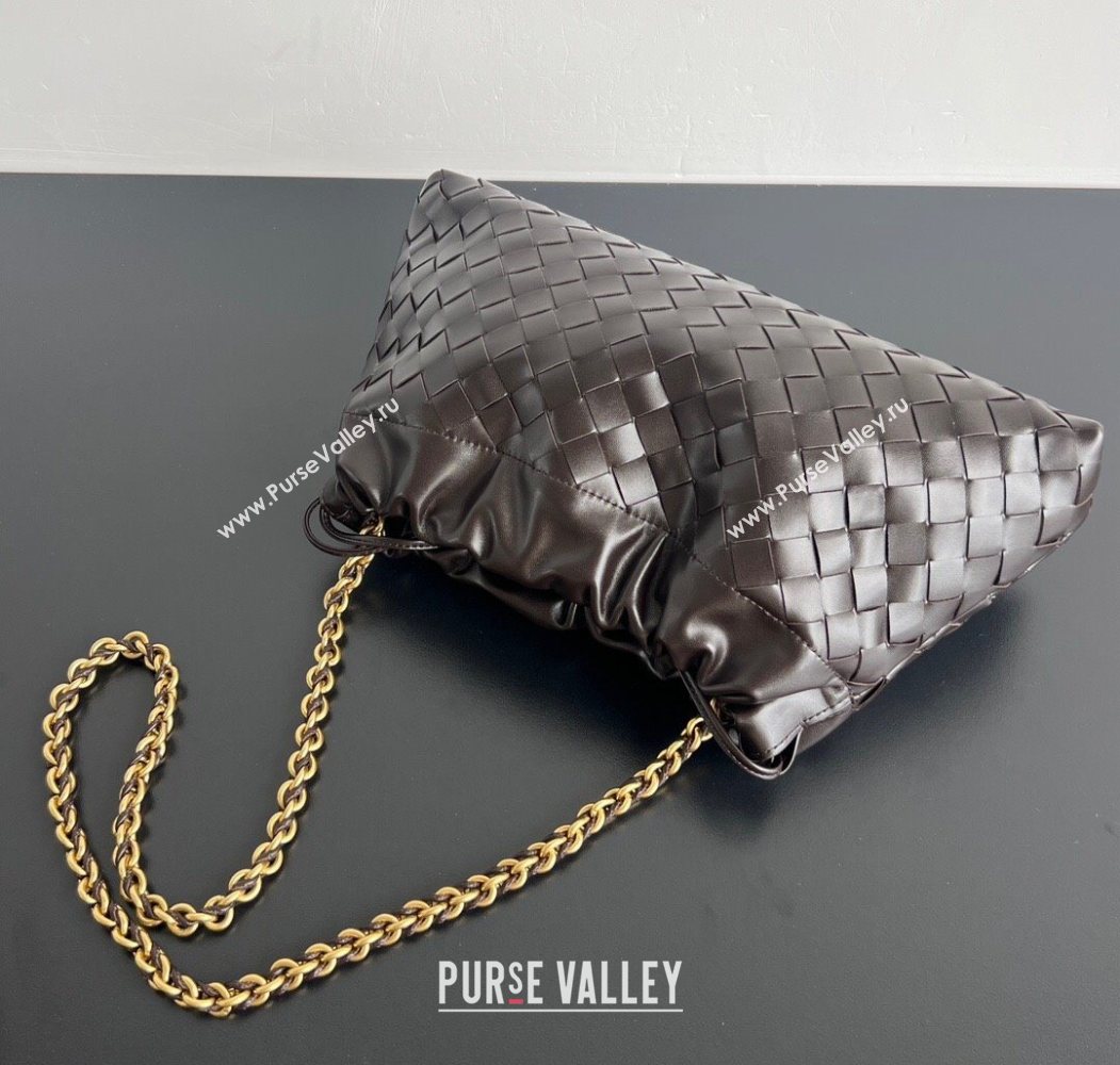 Bottega Veneta Dustbag Notte in Intrecciato Leather Fondant Brown 2025 839394 (WT-250624040)