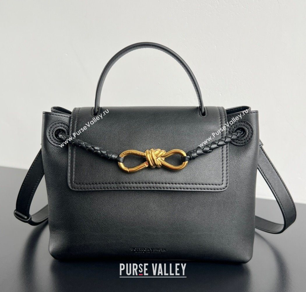 Bottega Veneta Small Ciao Ciao Top Handle Bag in Calf Leather Black 2025 835835 (WT-250624056)