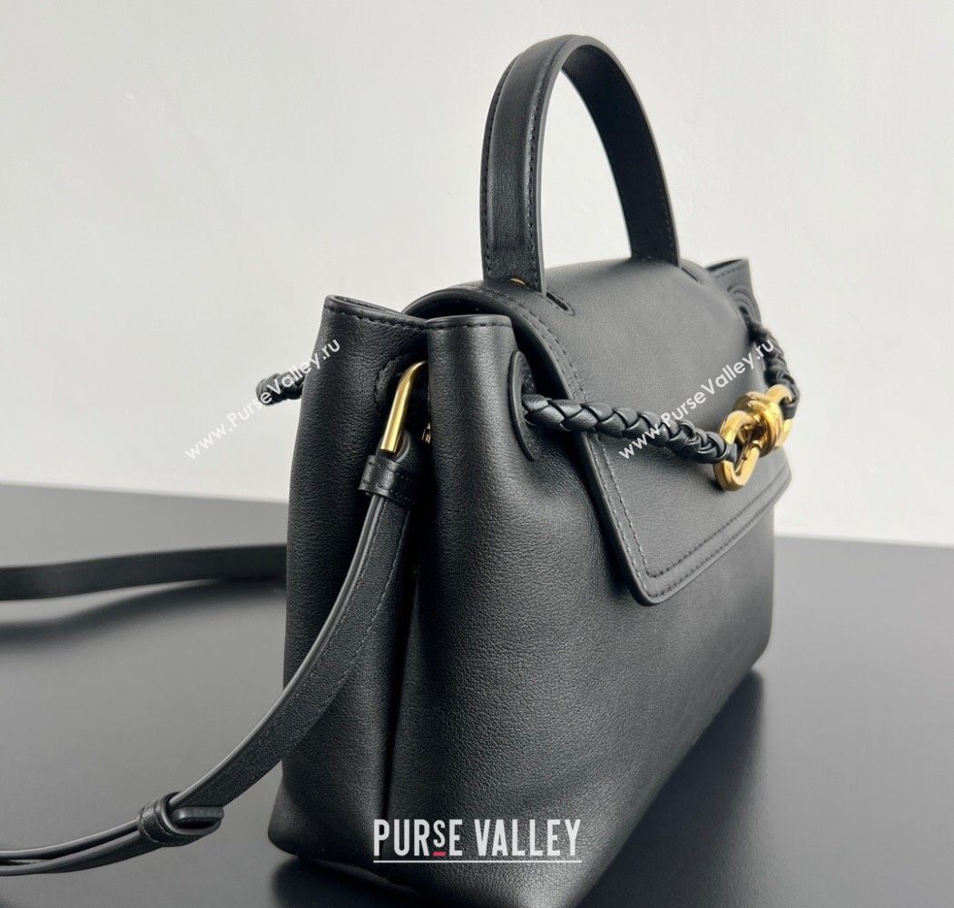 Bottega Veneta Small Ciao Ciao Top Handle Bag in Calf Leather Black 2025 835835 (WT-250624056)