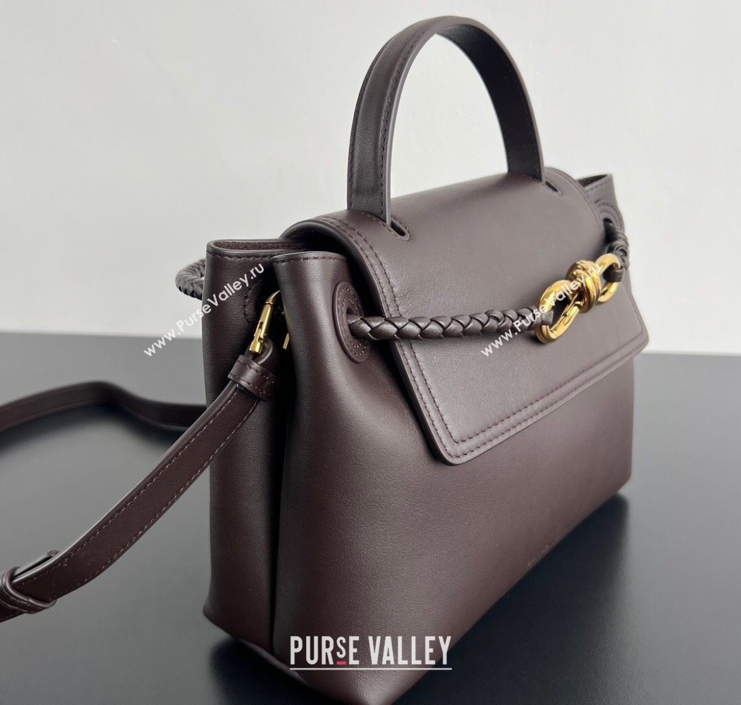 Bottega Veneta Small Ciao Ciao Top Handle Bag in Calf Leather Fondant Brown 2025 835835 (WT-250624057)