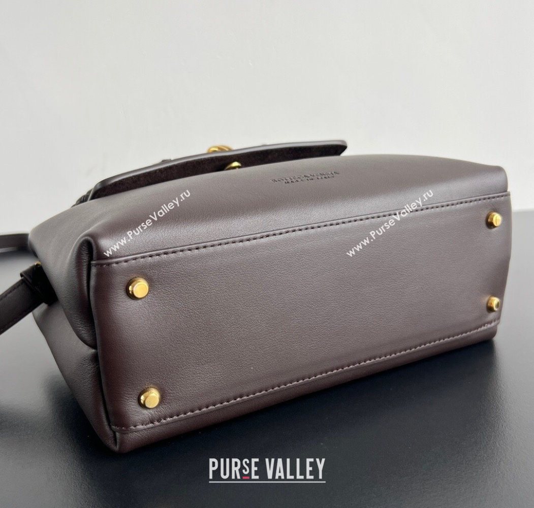 Bottega Veneta Small Ciao Ciao Top Handle Bag in Calf Leather Fondant Brown 2025 835835 (WT-250624057)