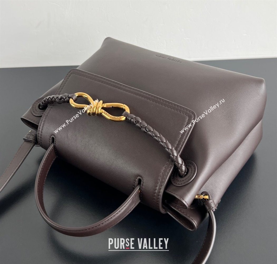 Bottega Veneta Small Ciao Ciao Top Handle Bag in Calf Leather Fondant Brown 2025 835835 (WT-250624057)