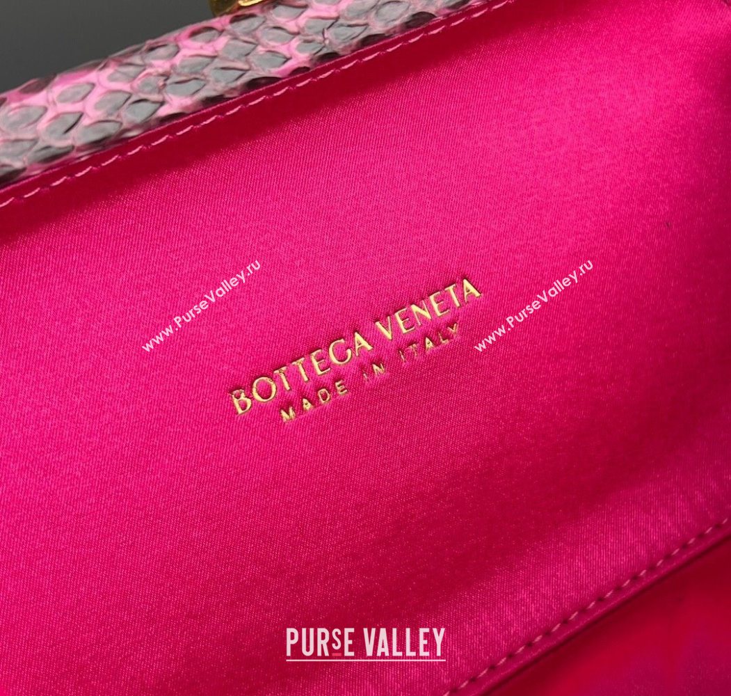 Bottega Veneta Classic Knot Clutch in Intreccio Satin Pink 11 2025 BV062501 (YX-250625011)