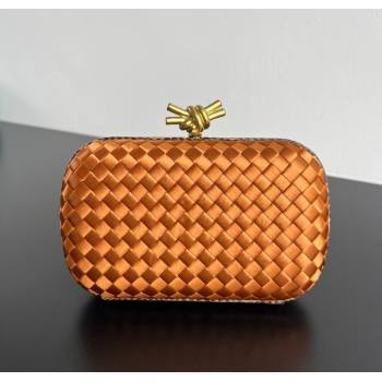 Bottega Veneta Classic Knot Clutch in Intreccio Satin Yellow 19 2025 BV062501 (YX-250625019)