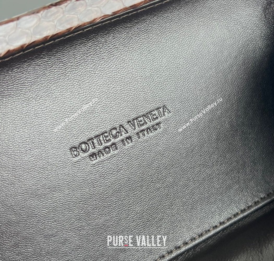Bottega Veneta Classic Knot Clutch in Intreccio Snakeskin Leather Multicolor 2025 BV062501 (YX-250625024)