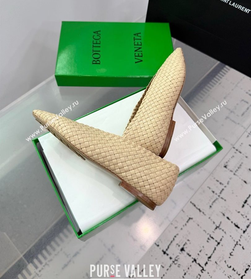 Bottega Veneta Sofia Ballerinas Flat in Padded Intreccio Leather Beige 2025 827698 (MD-250709060)