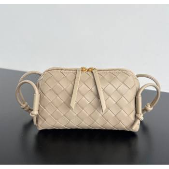 Bottega Veneta Intrecciato Leather Concert Pouch Mini bag Dusty Beige 2025 794258 (WT-250801008)