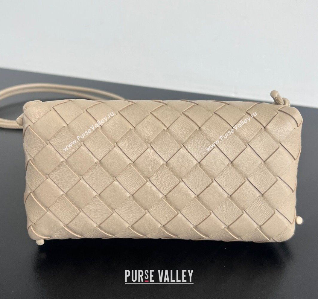 Bottega Veneta Intrecciato Leather Concert Pouch Mini bag Dusty Beige 2025 794258 (WT-250801008)