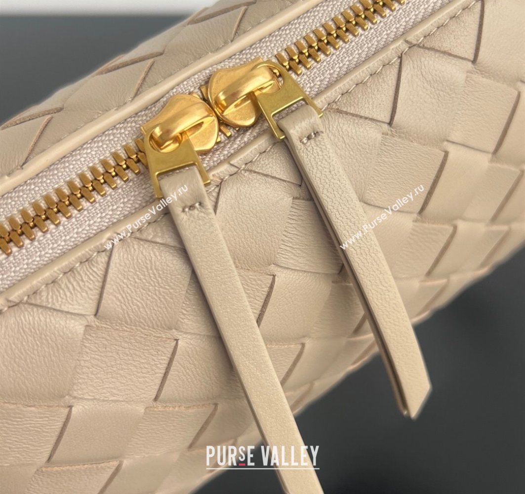 Bottega Veneta Intrecciato Leather Concert Pouch Mini bag Dusty Beige 2025 794258 (WT-250801008)