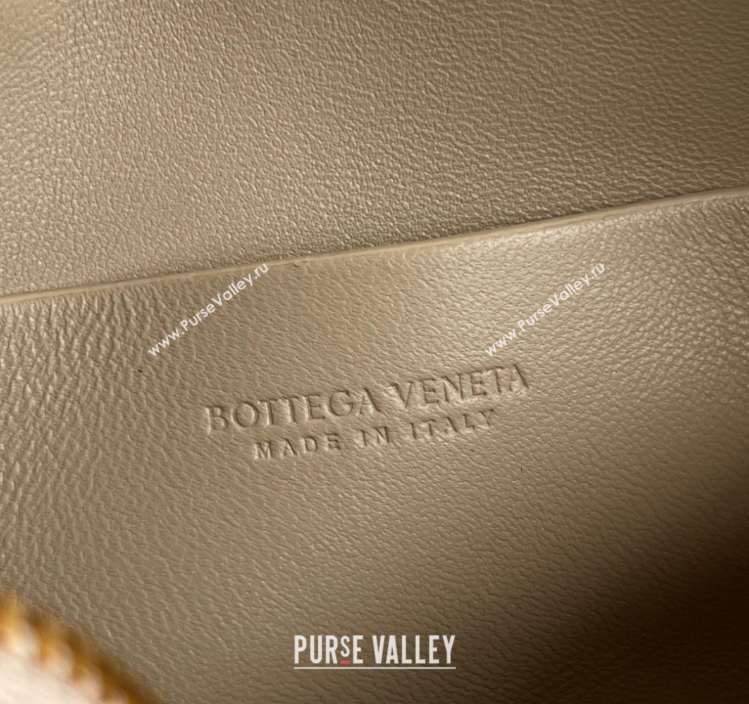 Bottega Veneta Intrecciato Leather Concert Pouch Mini bag Dusty Beige 2025 794258 (WT-250801008)