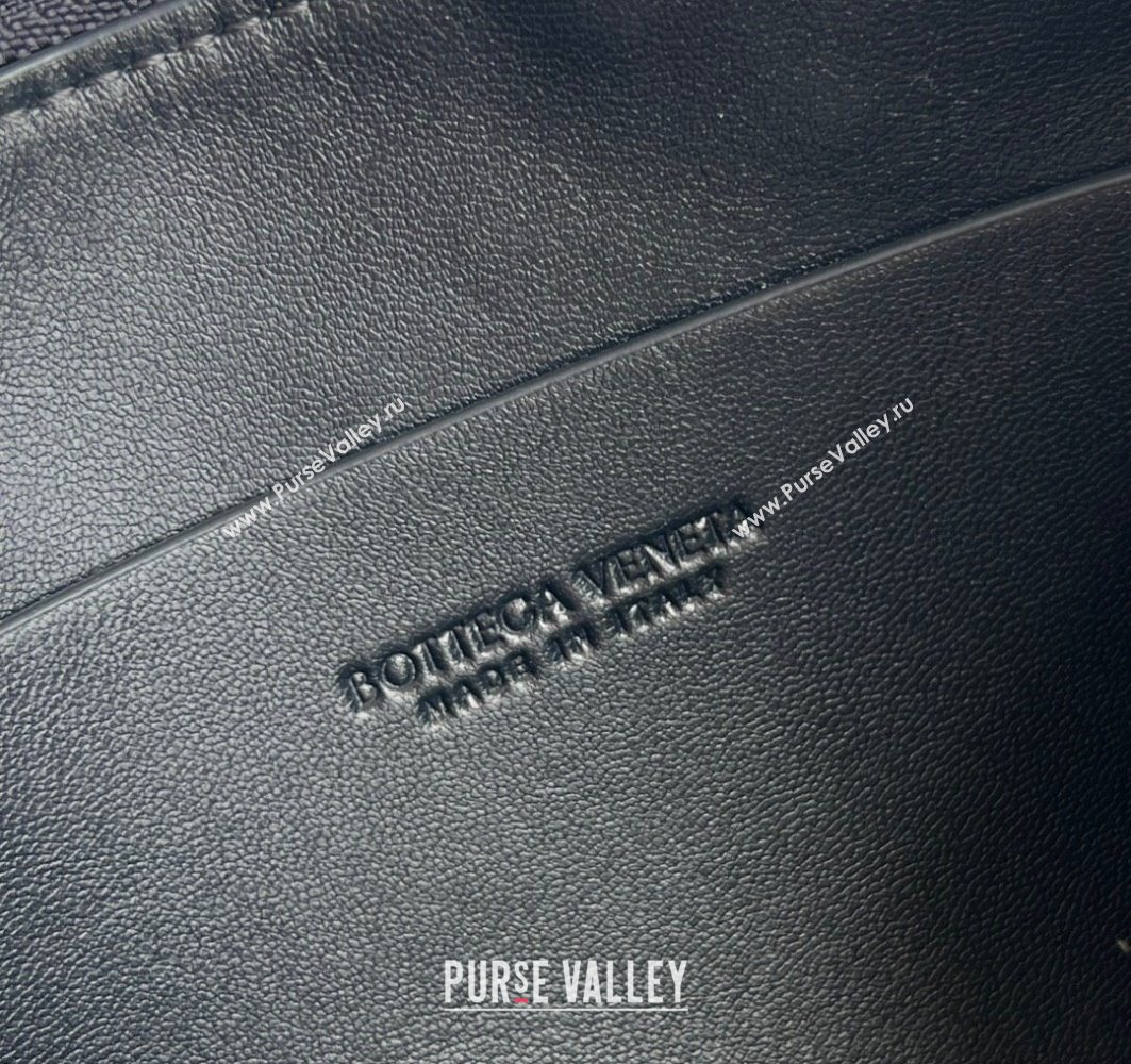 Bottega Veneta Intrecciato Leather Concert Pouch Mini bag Space Blue /chalk White 2025 794258 (WT-250801010)