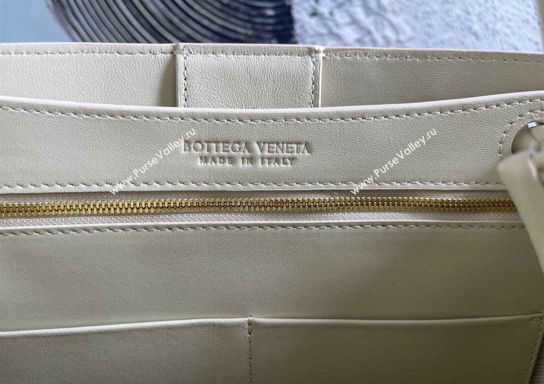 Bottega Veneta Small Andiamo Top Handle Bag in Raffia Straw and Leather Sea Sault 2025 743568 (WT-250731032)