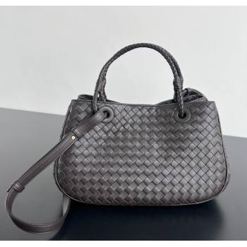 Bottega Veneta Basket Bag in Intrecciato Leather Fondant Brown 2025 836261 (WT-250801015)