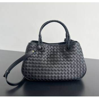 Bottega Veneta Basket Bag in Intrecciato Leather Black 2025 836261 (WT-250801014)