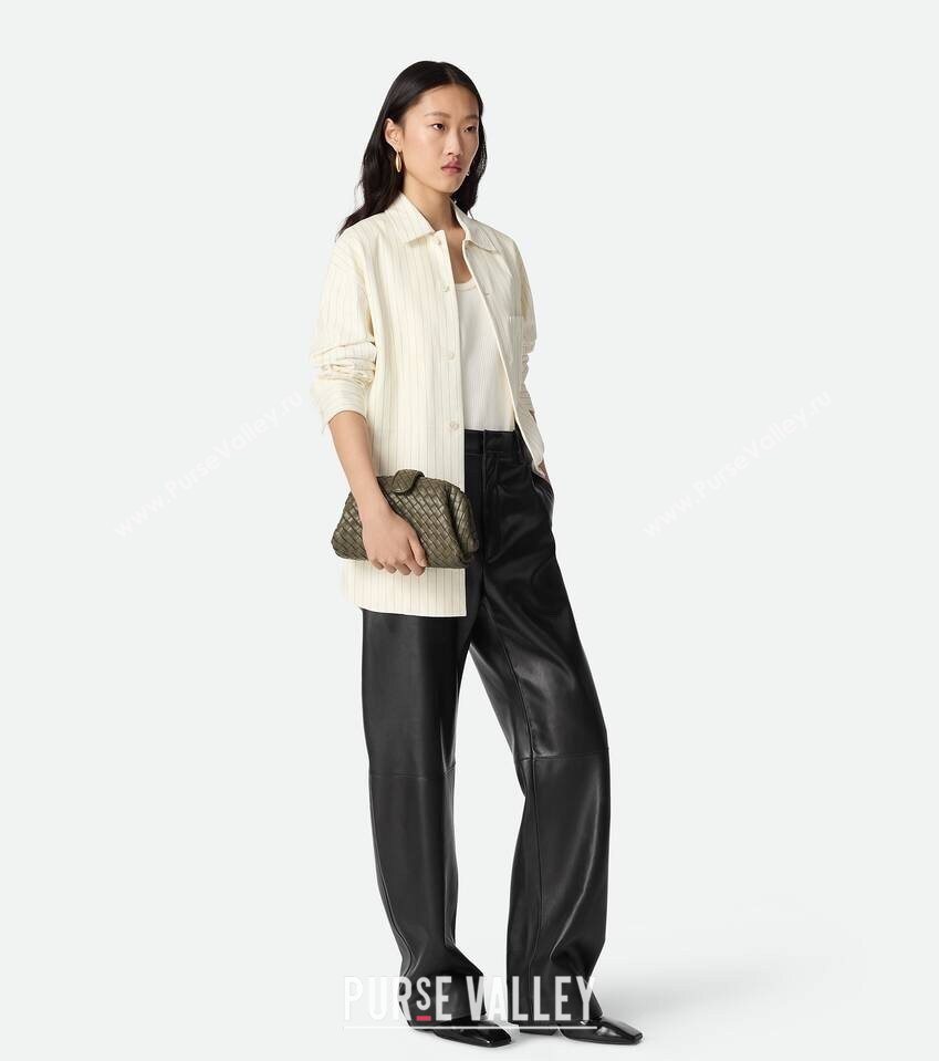 Bottega Veneta Small Lauren 1980 Chain Bag in Padded Intrecciato Leather Cypress Green 2025 804038 (WT-250801016)