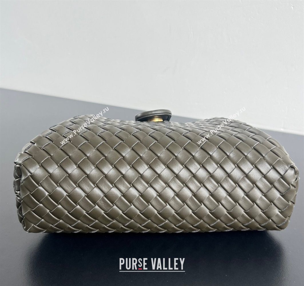 Bottega Veneta Small Lauren 1980 Chain Bag in Padded Intrecciato Leather Cypress Green 2025 804038 (WT-250801016)