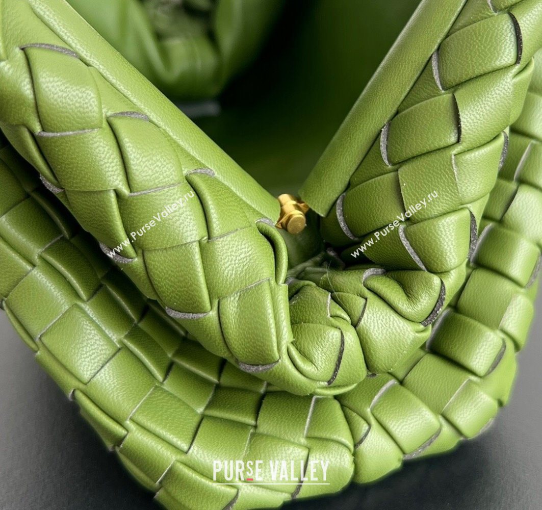 Bottega Veneta Small Lauren 1980 Chain Bag in Padded Intrecciato Leather Matcha Green 2025 804038 (WT-250801017)