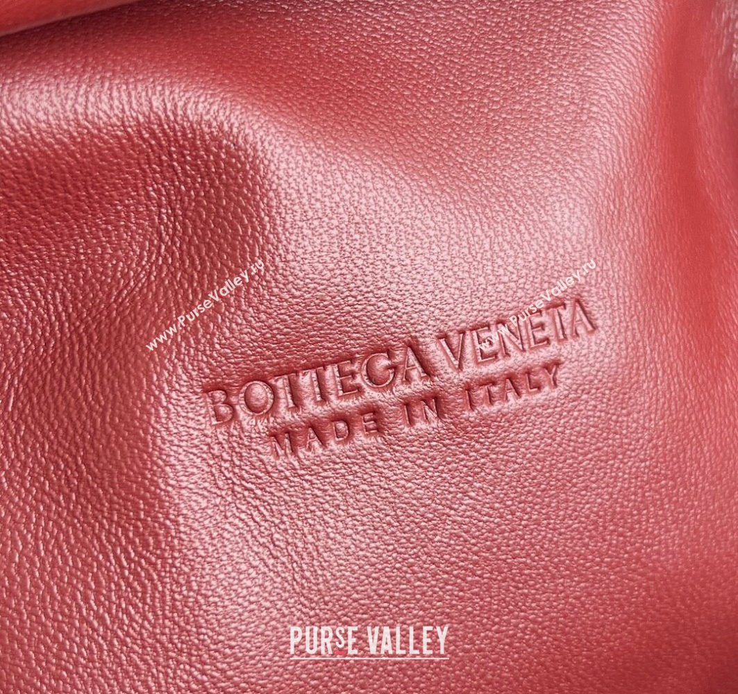 Bottega Veneta Small Lauren 1980 Chain Bag in Padded Intrecciato Leather Sapele Red 2025 804038 (WT-250801018)