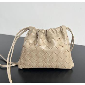 Bottega Veneta Small Dustbag in Intrecciato Leather Dusty Beige 2025 816987 (WT-250801006)