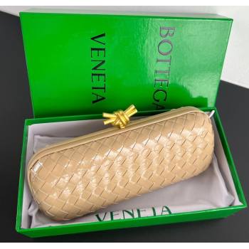 Bottega Veneta Knot Long Clutch in Intreccio Leather Apricot 2025 0801 (WT-250801026)