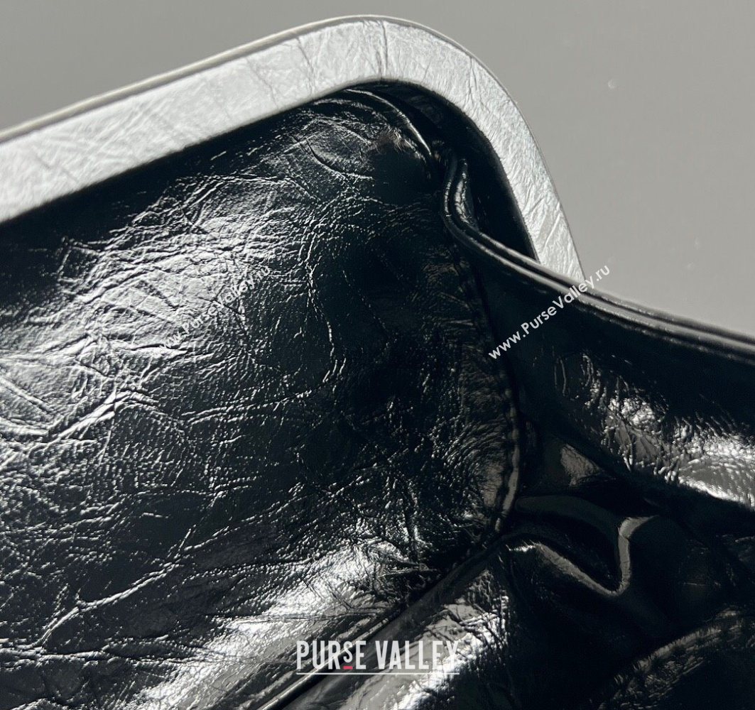 Bottega Veneta Knot Long Clutch in Intreccio Leather Black 2025 0801 (WT-250801028)